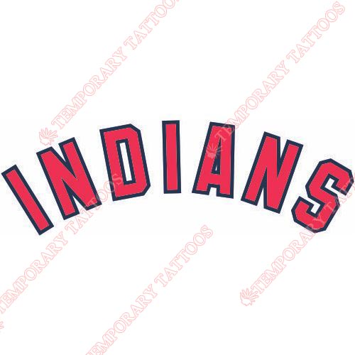 Cleveland Indians Customize Temporary Tattoos Stickers NO.1544